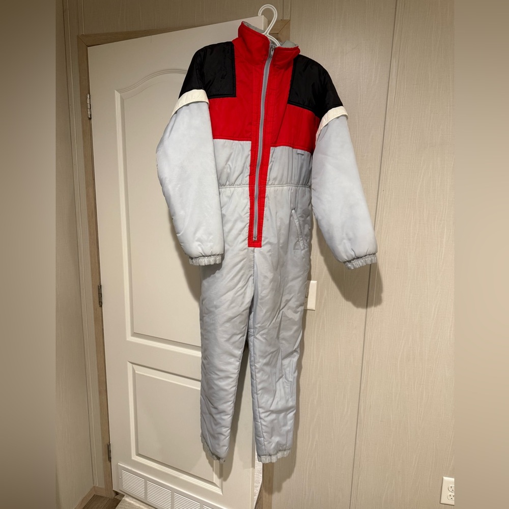 Vintage one pc snowsuit big kid 18/20 or mens small or women's S/M